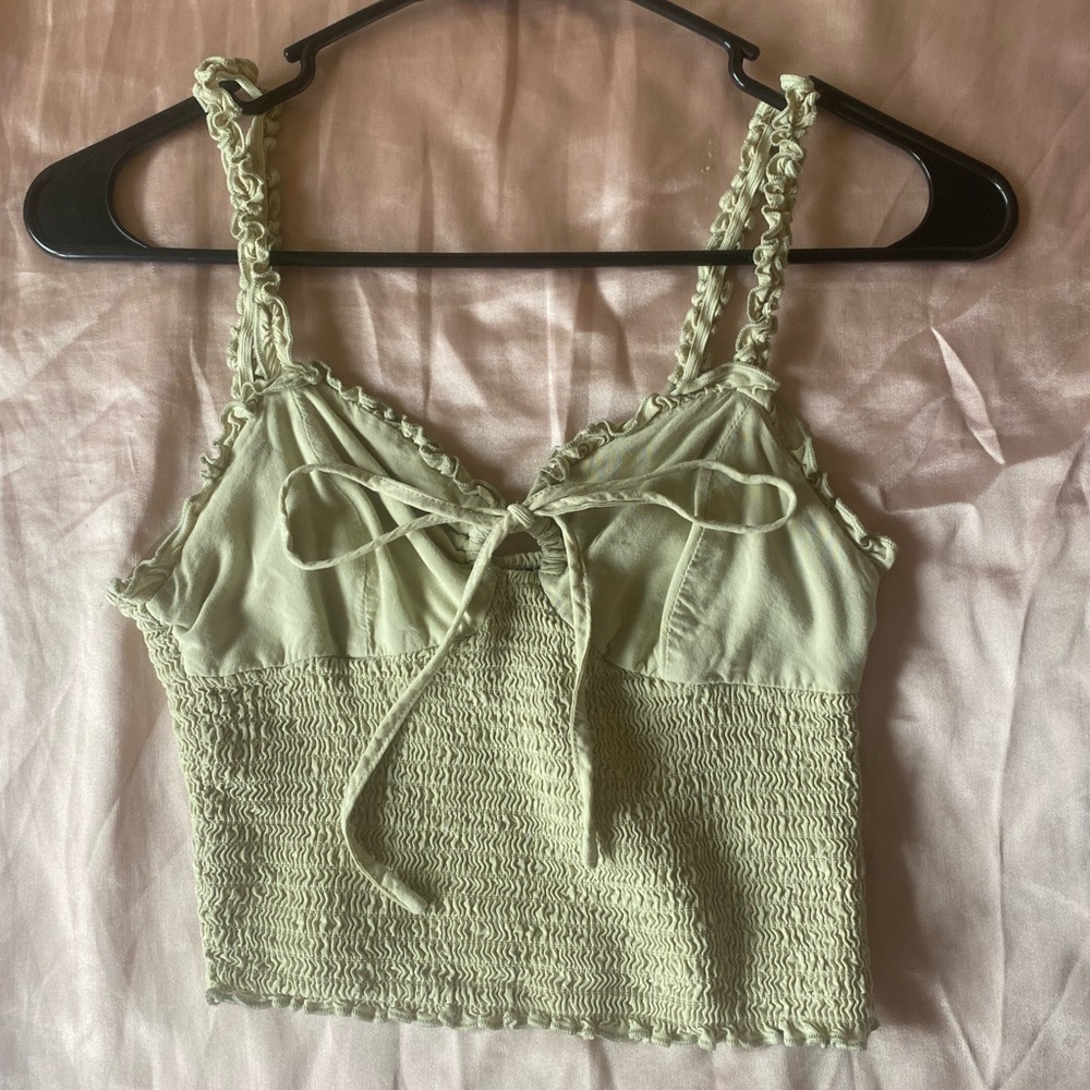 Green forever 21 crop top